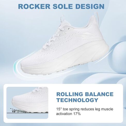 ZOVE Womens Walking Shoes Cushioning Non-Slip Breathable Running Sneakers Tennis Comfortable Athletic Gym Workout Casual Shoes Lightweight Sports Cross Training Fashion Sneakers in Saudi Arabia