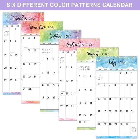 Wall Calendar 2024 - 12-Month Monthly Wall Calendar, Jan. 2024 - Dec. 2024, Large Print Big Grid 2024 Wall Calendar, 12" x 24" (Open) - Thick & Sturdy Paper, Oversized Blocks, Perfect for Organizing & Planning in Kuwait