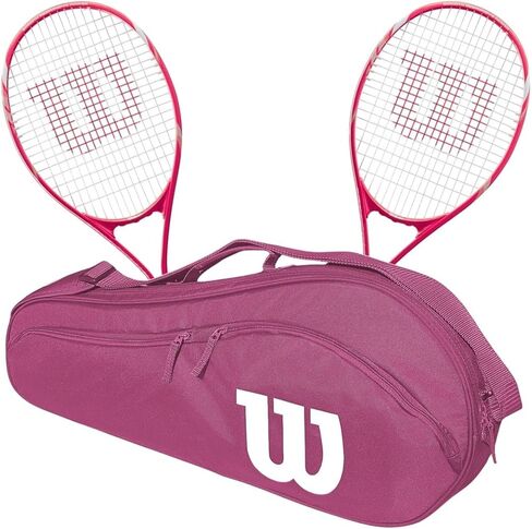 Wilson Tempest Pro Lite Tennis Racquet Doubles Bundle with an Advantage 2.5 Tennis Bag and 3 Pink Tennis Balls in Saudi Arabia