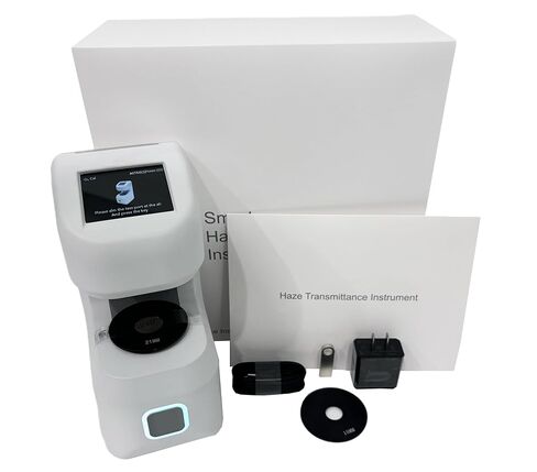 Handheld Hazemeter Two Apertures Transmission Transmittance Haze Meter Haze Measurement Instrument for Thin Films,Glass,Diffusion Plate,Etc with 21mm 15mm Test Aperture Touch Screen Mass Storage in Saudi Arabia