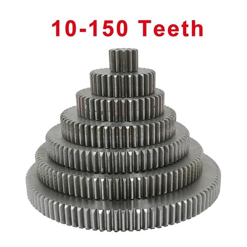 Spur Gear 1M60/61/62/63/64/65/66/67T Rough Hole 8mm Gear Wheel 45#Carbon Steel Material Total Height 10mm 1Pcs(67Teeth) in Saudi Arabia