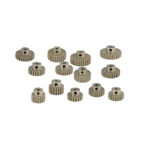M0.6 3.175 مللي متر 7075 ترس المحرك من سبائك الألومنيوم 13T 14T 17T 19T 20T 22T 26T 28T 30T 33T ترس معدني 1/10 RC قطع غيار السيارات 1 قطعة ﻿(4 قطعة 24T 25T 26T 27T) in Kuwait