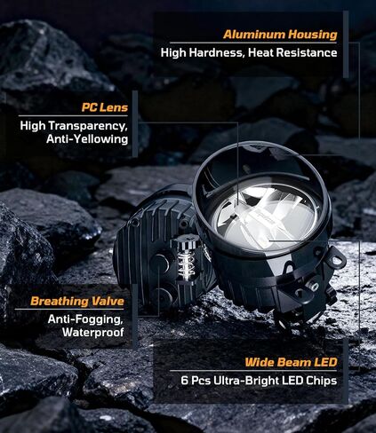 Tacoma Fog Lights 2012-2022, 2014-2021 Tundra Trunk, 900% Super Brighter Toyota Camry 2017-2018 LED Fog Light Assembly, 60W High-Intensity 1:1 Plug-N-Play OEM Replacement Kit for, Pack of 2 in Kuwait