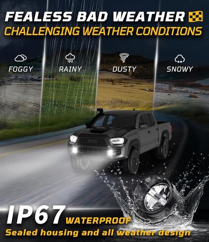 Tacoma Fog Lights 2012-2022, 2014-2021 Tundra Trunk, 900% Super Brighter Toyota Camry 2017-2018 LED Fog Light Assembly, 60W High-Intensity 1:1 Plug-N-Play OEM Replacement Kit for, Pack of 2 in Kuwait