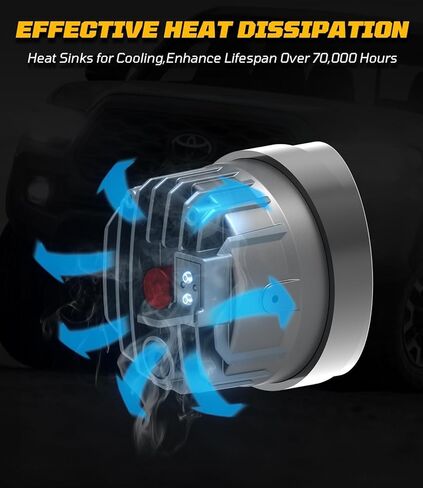 Tacoma Fog Lights 2012-2022, 2014-2021 Tundra Trunk, 900% Super Brighter Toyota Camry 2017-2018 LED Fog Light Assembly, 60W High-Intensity 1:1 Plug-N-Play OEM Replacement Kit for, Pack of 2 in Kuwait