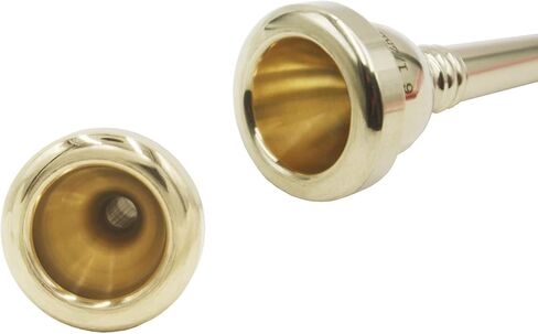 6 1/2AL Tenor Trombone Mouthpiece Gold Plated Baritone Euphonium Mouth Piece Replacement Musical Instruments Accessories in Kuwait