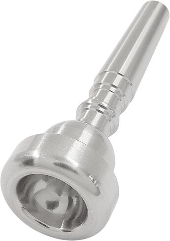 1 Pack 5C Silver Plated Trumpet Mouthpiece, Metal Trumpet Mouthpiece, Compatible Trumpet Accessories for Beginners and Professionals in Kuwait