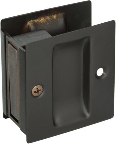 Don-Jo PDL-100 Passage Pocket Door Lock, Oil Rubbed Bronze Finish, 2-1/2" Width x 2-3/4" Height (Pack of 10) in Kuwait