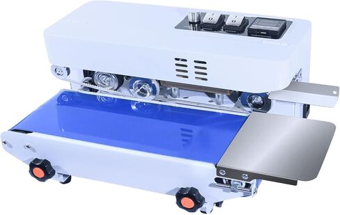 Commercial Heat Sealer Machine, Automatic Continuous Bag Band Sealing Machine with Digital Temp Control, Adjustable Speed, Desktop Bag Sealer for Plastic Bags Films (110V/60HZ)(FRC-520) in Saudi Arabia