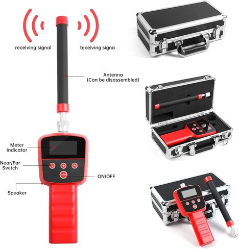 Sewer Camera with 512Hz Locator, 20/30/50m, 7" Pipeline Inspection kit with DVR Function, IP68, 12 Adjustable LEDs, A 32GB Card for Sewer Line, Home, Duct Drain Pipe Plumbing (9618FTR-20) in Kuwait