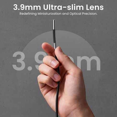 منظار مفصلي ثنائي الاتجاه مع ضوء، كاميرا منظار صناعي بمسبار مفصل 3.9 مم مع أنبوب إعادة ضبط ذاتي 3.3 قدم/1 متر، كاميرا فحص شاشة IPS مقاس 5 بوصات مع ضوء للمحرك/الأنبوب in Kuwait