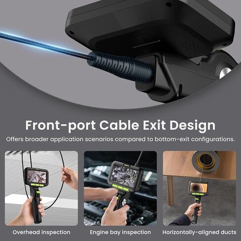 منظار مفصلي ثنائي الاتجاه مع ضوء، كاميرا منظار صناعي بمسبار مفصل 3.9 مم مع أنبوب إعادة ضبط ذاتي 3.3 قدم/1 متر، كاميرا فحص شاشة IPS مقاس 5 بوصات مع ضوء للمحرك/الأنبوب in Kuwait