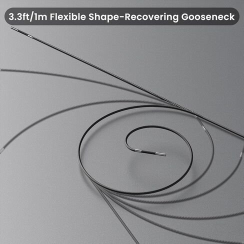 منظار مفصلي ثنائي الاتجاه مع ضوء، كاميرا منظار صناعي بمسبار مفصل 3.9 مم مع أنبوب إعادة ضبط ذاتي 3.3 قدم/1 متر، كاميرا فحص شاشة IPS مقاس 5 بوصات مع ضوء للمحرك/الأنبوب in Kuwait