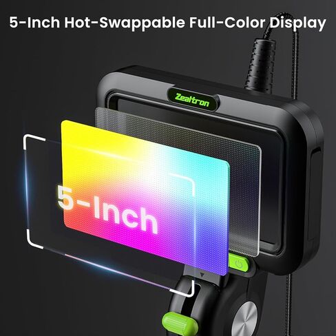 منظار مفصلي ثنائي الاتجاه مع ضوء، كاميرا منظار صناعي بمسبار مفصل 3.9 مم مع أنبوب إعادة ضبط ذاتي 3.3 قدم/1 متر، كاميرا فحص شاشة IPS مقاس 5 بوصات مع ضوء للمحرك/الأنبوب in Kuwait