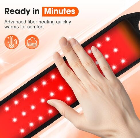 Cordless Wrist Hand Heating Pad Massage for Carpal Tunnel, with Red Light, Hand Arthritis, Wrist Pain Relief, Heat Wrap Pad with 3000mAh Battery, Wrist Massager Vibration and Adjustable Heat Settings in Kuwait