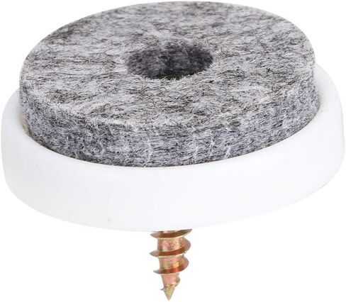 Generic Felt Nail Nonslip Pad for Floor Protection, 50Pcs White + Gray Felt Nail Chair Leg Pad for Wooden Furniture (22mm) in Saudi Arabia