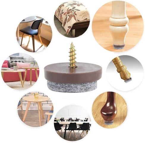 Furniture Feet NonSlip Felt Nail for Chair Leg Sofa Table 50Pcs Floor Protector for Wood Furniture (22mm) in Saudi Arabia