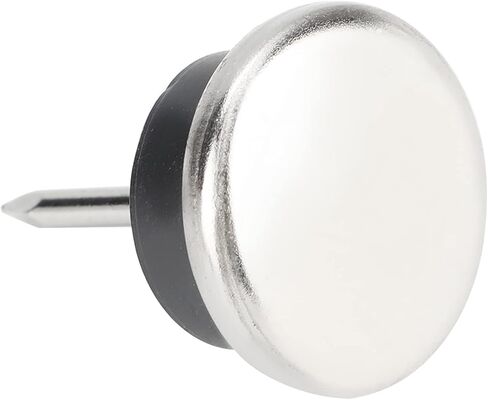 وسادة أرجل كرسي الأثاث شديدة التحمل وغير قابلة للانزلاق لحماية الأرضيات الخشبية والسجاد وأرجل طاولة الأريكة مطلية بالفضة 50 قطعة (22 مم) in Kuwait