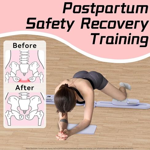 آلة تمرين التزلج متعددة الوظائف تقسيم ، معدات مدرب التزلج محاكاة ، آلة الساق للنساء ، عضلة مدرب أرضية الساق المنزلية (الأرجواني) in Kuwait