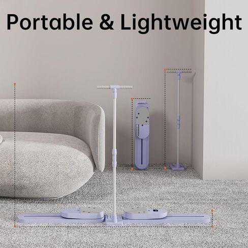 آلة تمرين التزلج متعددة الوظائف تقسيم ، معدات مدرب التزلج محاكاة ، آلة الساق للنساء ، عضلة مدرب أرضية الساق المنزلية (الأرجواني) in Kuwait