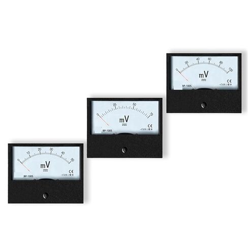 BP-100S DC Millivoltmeter 50mV 75mV 100mV Pointer Type Voltmeter (100×80mm) 1Pcs(DC75mV) in Saudi Arabia