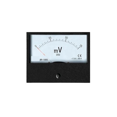BP-100S DC Millivoltmeter 50mV 75mV 100mV Pointer Type Voltmeter (100×80mm) 1Pcs(DC75mV) in Saudi Arabia