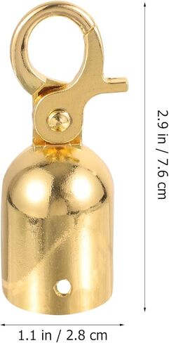 Rope End Stopper with Titanium Hook, Metal Cord End Cap for Guardrail and Crowd Control Barrier Rope, Small Size Cord Snap for Stanchion and Queue Divider in Saudi Arabia