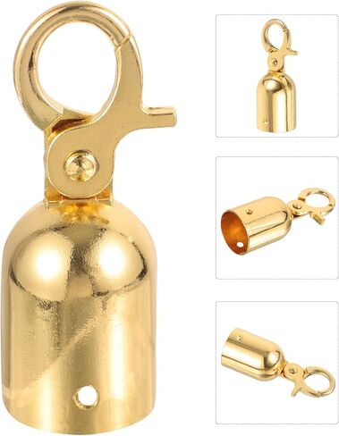 Rope End Stopper with Titanium Hook, Metal Cord End Cap for Guardrail and Crowd Control Barrier Rope, Small Size Cord Snap for Stanchion and Queue Divider in Saudi Arabia