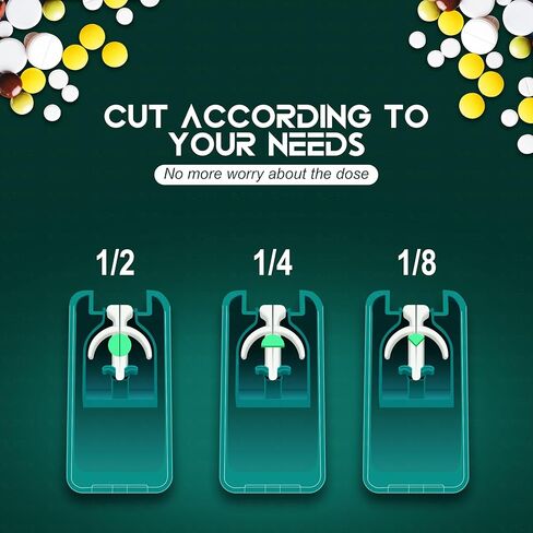 قطاعة حبوب منع الحمل ومقسمة الاستخدام اليومي، قطع الحبوب والأجهزة اللوحية بأمان، استخدم قاطعة حبوب منع الحمل ذات التصميم الصغير الخاص بنا للفصل الدقيق، تكنولوجيا سهلة لتوسيط حبوب الدواء، بحجم مناسب للسفر in Kuwait