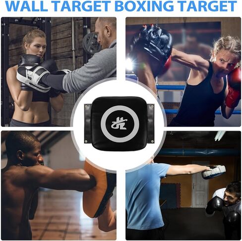 Luxshiny Wall Mounted Punching Pad and Boxing Wall Mat, Compact Black Pu Kickboxing Kick Pad for Home Fitness Training, Martial Arts Kicking Target for Boxing and Taekwondo Workouts in Kuwait