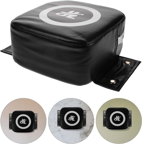 Luxshiny Wall Mounted Punching Pad and Boxing Wall Mat, Compact Black Pu Kickboxing Kick Pad for Home Fitness Training, Martial Arts Kicking Target for Boxing and Taekwondo Workouts in Kuwait