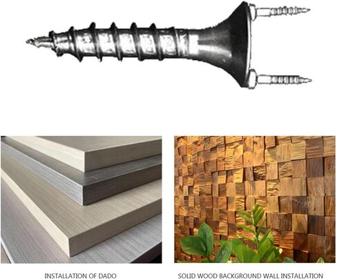 Double-Headed Solid Wood Seamless Nails Kits For Baseboard Skirting Installation For Household Wardrobe in Kuwait