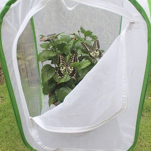 AYNEFY Foldable Cage Collapsible Mesh Cage Portable House with Wide Zipper Opening Transparent Panels for Observation Storage in Saudi Arabia