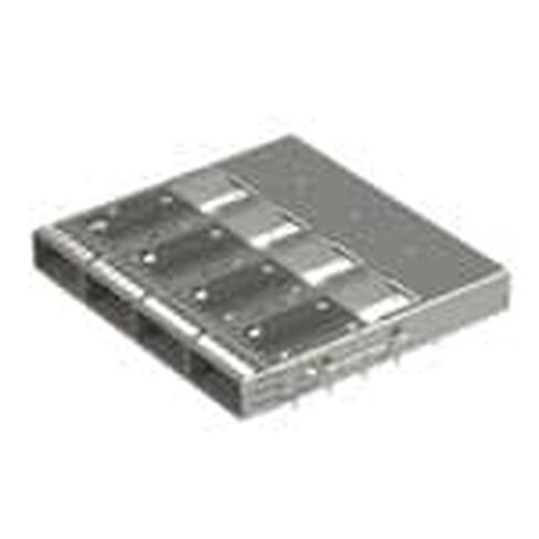 Molex/Waldom, 203371-1253, QSFP-DD Cage Assembly 1-by-5 Open Top Spring Fingers No Rear Legs with Press-Fit Pins (2 Item/s) in Kuwait