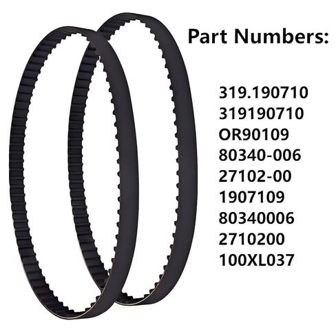 100XL037 Cog Drive Belts 319.190710 319190710 80340-006 Compatible with Sears Craftsman Home Sharpener(2-Pack) in Kuwait