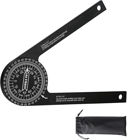 Aluminum Miter Saw Protractor，angle finder， 7-Inch Rust Proof Angle Finder Featuring Precision Laser Engraved Scales (LX-230)，for Carpenters, Plumbers and All Building Trades in Kuwait