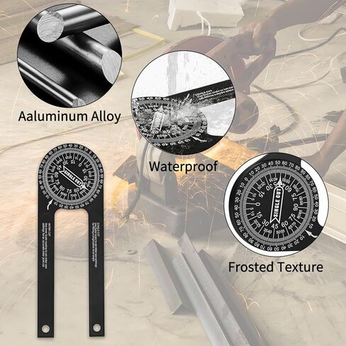 Aluminum Miter Saw Protractor，angle finder， 7-Inch Rust Proof Angle Finder Featuring Precision Laser Engraved Scales (LX-230)，for Carpenters, Plumbers and All Building Trades in Kuwait