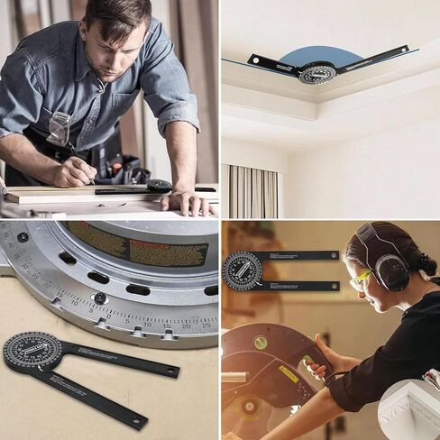 Aluminum Miter Saw Protractor，angle finder， 7-Inch Rust Proof Angle Finder Featuring Precision Laser Engraved Scales (LX-230)，for Carpenters, Plumbers and All Building Trades in Kuwait