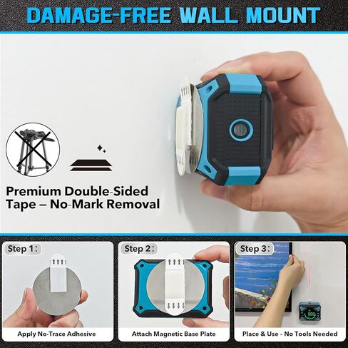 Laser Level with Digital Angle Finder - 3 in 1 Lazer Leveler Tool Digital Angle Gauge Wall Laser Level for Hanging Frames & Picture, Diy Project in Saudi Arabia