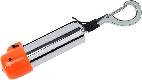 Scuba Diving Signal Shaker Stainless Steel Underwater Rattle Noise Maker with Protective Cover Audible for Marine Sports 123mm or 152mm Silver Green Orange(A) in Kuwait