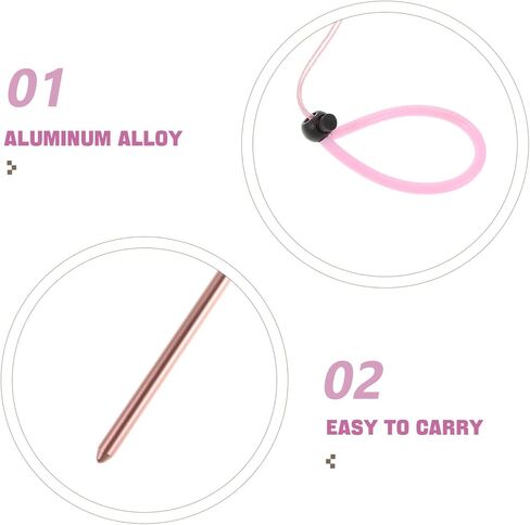 2pcs Aluminum Alloy Diving Probe Stick with Outdoor Strap, Scuba Diving Ringing Rod for Underwater Communication and Exploration, Safety Gear for Water Sports in Kuwait