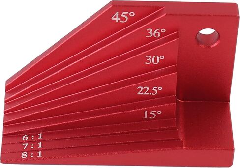كتلة قياس مشطوفة متعددة الزوايا، محدد زاوية ميتري عالمي بزوايا ميتري 15 درجة -45 درجة، أداة قياس النجارة لمشاريع التوجيه والنجارة in Kuwait