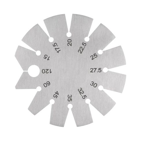 HARFINGTON Bevel Gauge Stainless Steel Axe Angle Gauge 15-120 Degree Knife Blade Angle Gauge Round Shape for Knife Angle Checking in Saudi Arabia