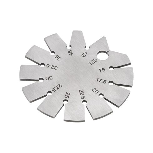 HARFINGTON Bevel Gauge Stainless Steel Axe Angle Gauge 15-120 Degree Knife Blade Angle Gauge Round Shape for Knife Angle Checking in Saudi Arabia