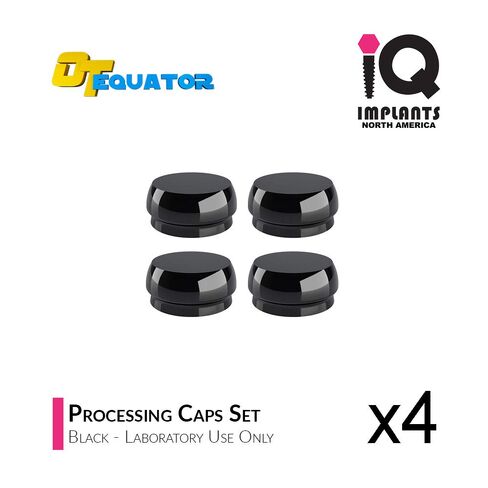 IQ-Rhein Equator Laboratory Processing Caps, Black (4-Pack) in Kuwait
