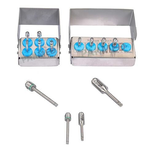 11 Pcs Dental Tissue Punch kit for implant Placement & Soft Tissue Management Short & Long Tissue Punch Fully Autoclavable in Kuwait