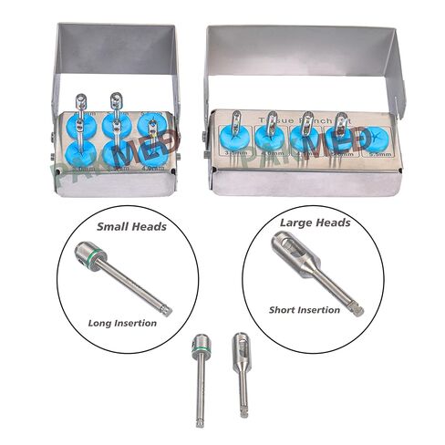 11 Pcs Dental Tissue Punch kit for implant Placement & Soft Tissue Management Short & Long Tissue Punch Fully Autoclavable in Kuwait