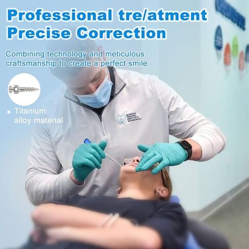 Micro Im/plant Screw Kit, 10Pcs Micro Anchorage Screws and Stainless Steel Screwdriver Wrench, Detachable Design for Teaching Applications HZKD-01 in Kuwait