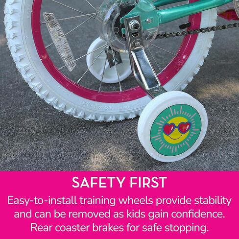 Dynacraft Barbie 16-inch Girls' Bike for Kids Ages 5-7 Years - Fun and Stylish Design, Sturdy and Durable, Perfect for Kids Learning to Ride, Easy to Assemble, Ideal for Young Riders in Saudi Arabia