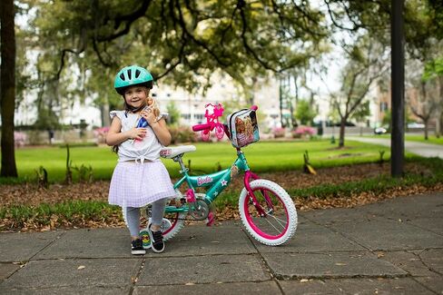 Dynacraft Barbie 16-inch Girls' Bike for Kids Ages 5-7 Years - Fun and Stylish Design, Sturdy and Durable, Perfect for Kids Learning to Ride, Easy to Assemble, Ideal for Young Riders in Saudi Arabia